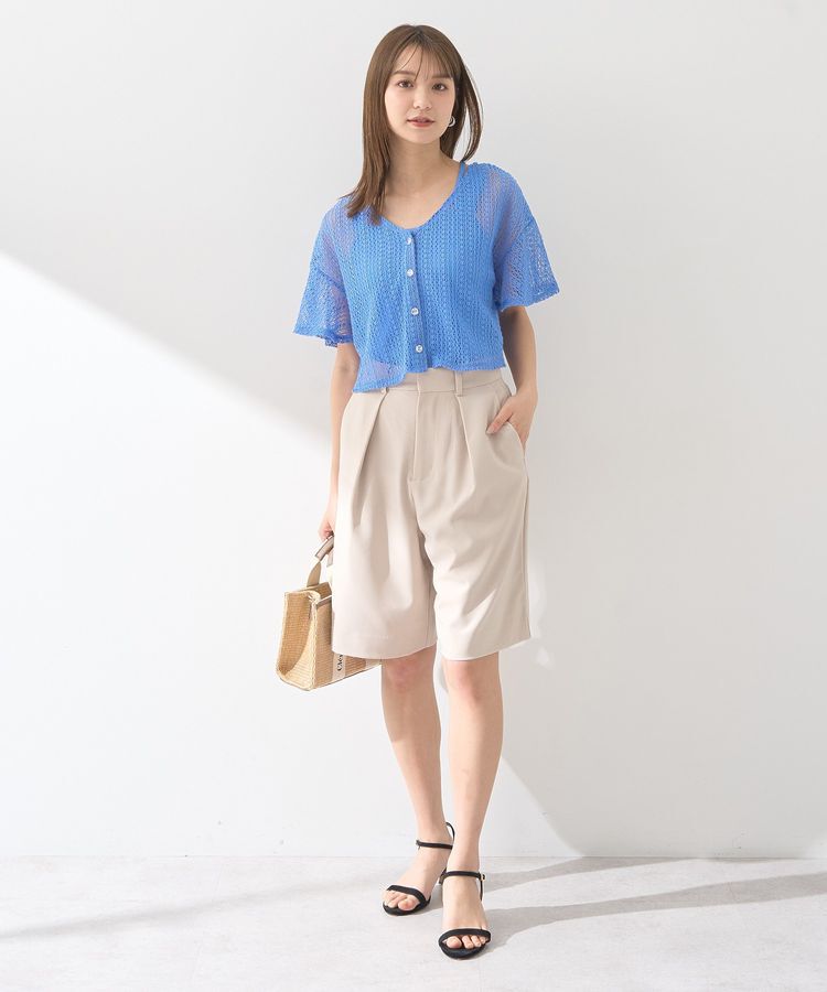 earth music&ecology「SET2点レースカーディガン＋レイヤードインナー」|カーディガン|