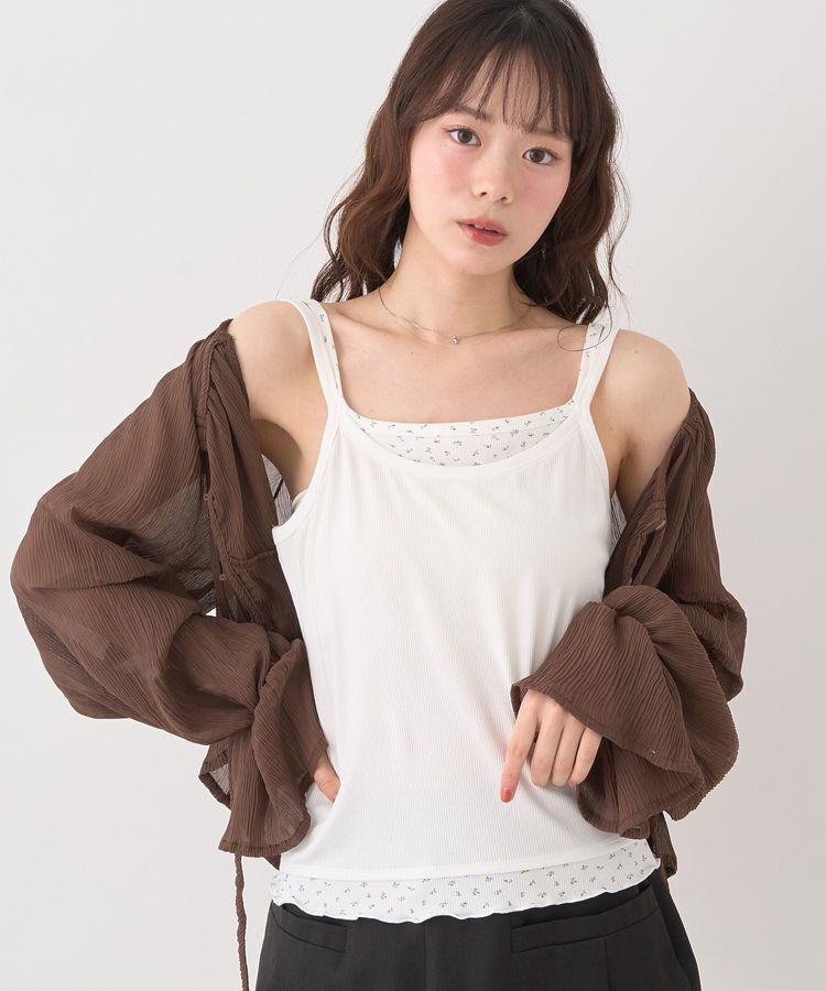 earth music&ecology「レイヤードキャミソール」|キャミソール|Ivory