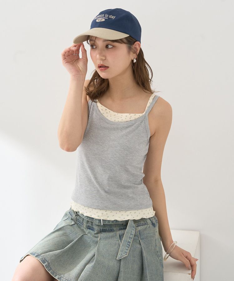 earth music&ecology「レイヤードキャミソール」|キャミソール|