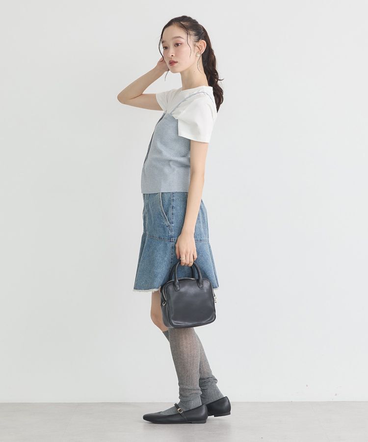 earth music&ecology「SET2点コンパクトTEE＋マルチwayニットビスチェ」|Tシャツ・カットソー|