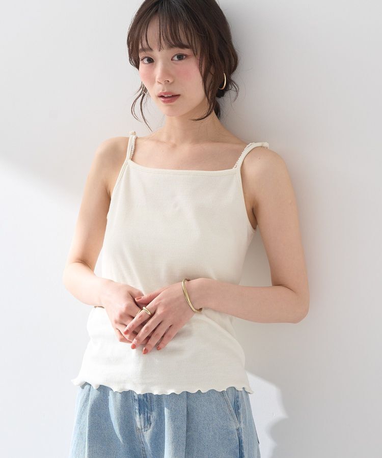 earth music&ecology「パールストラップキャミソール」|キャミソール|