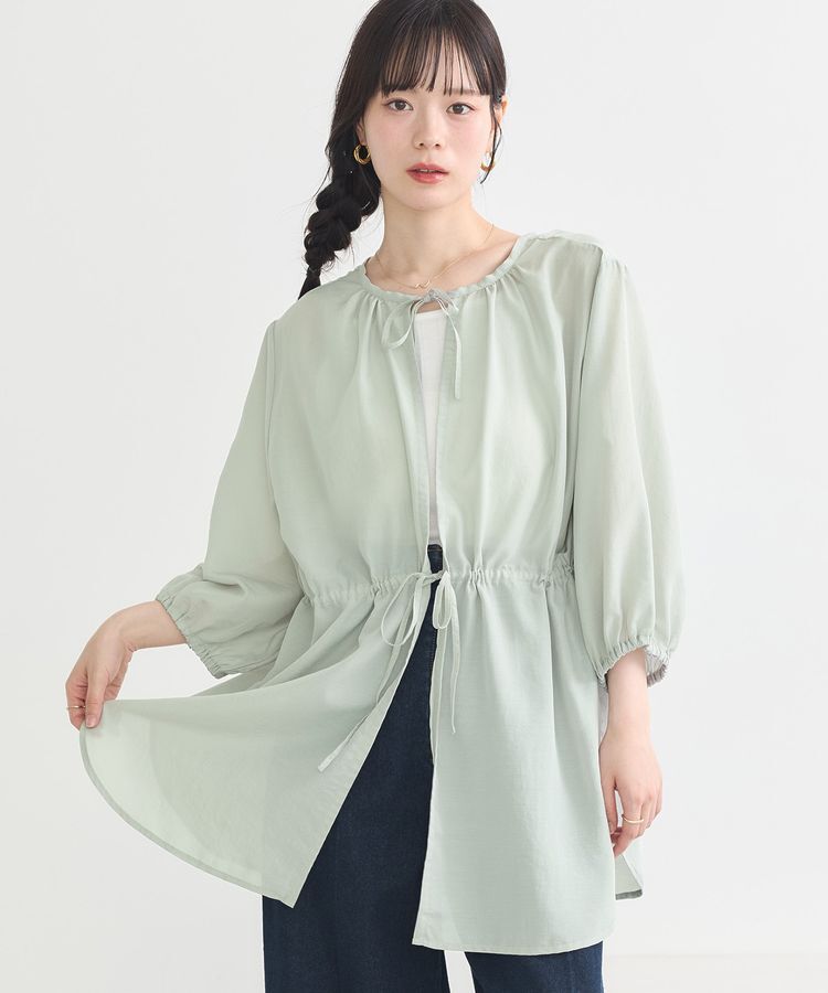 earth music&ecology「ふんわりスリーブドロストシャツ」|シャツ・ブラウス|