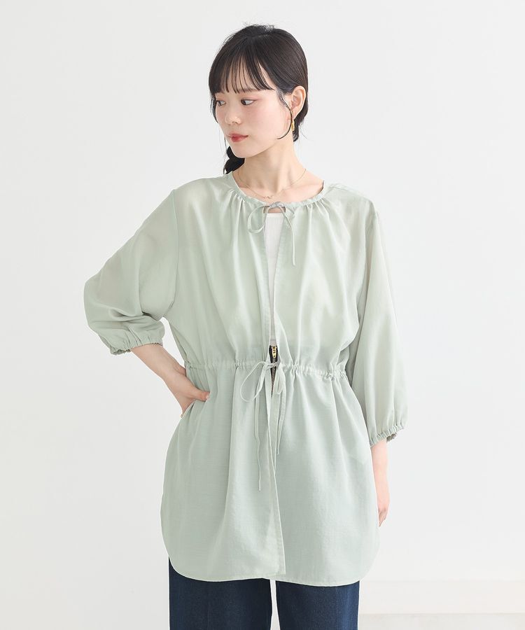 earth music&ecology「ふんわりスリーブドロストシャツ」|シャツ・ブラウス|