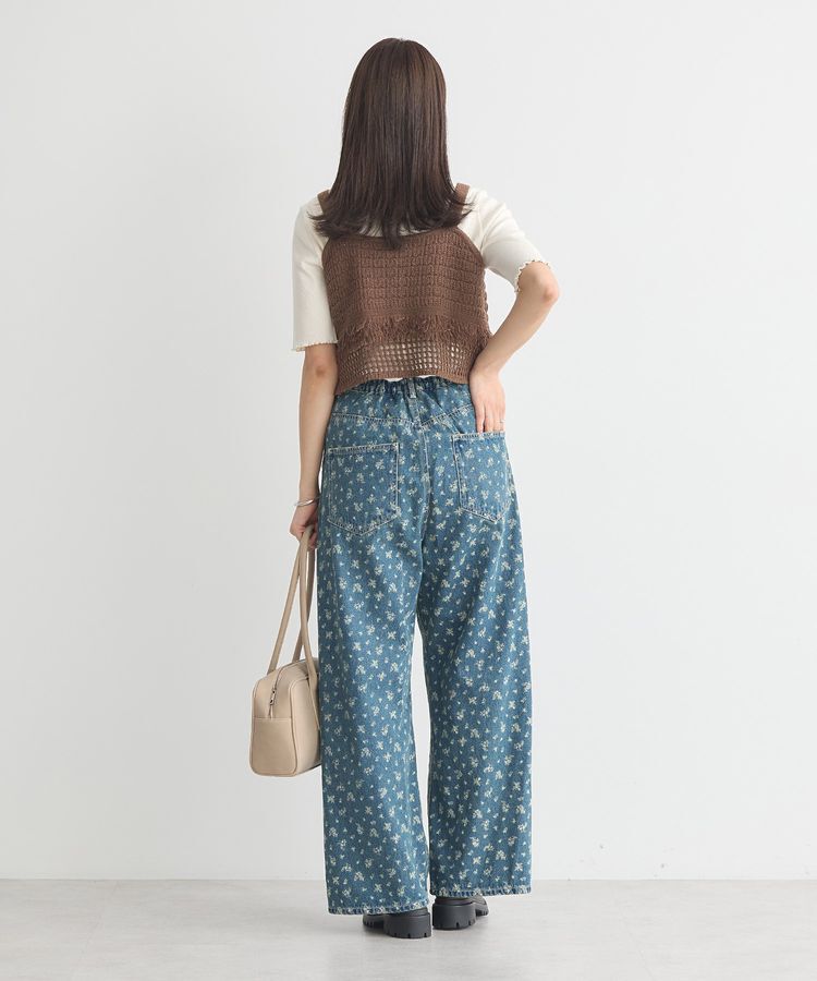 earth music&ecology「フリンジニットビスチェ」|ベスト・ジレ|