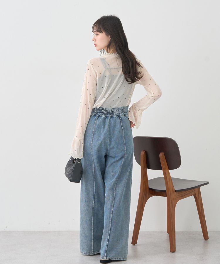 earth music&ecology「フロッキードットメロープルオーバー」|Tシャツ・カットソー|