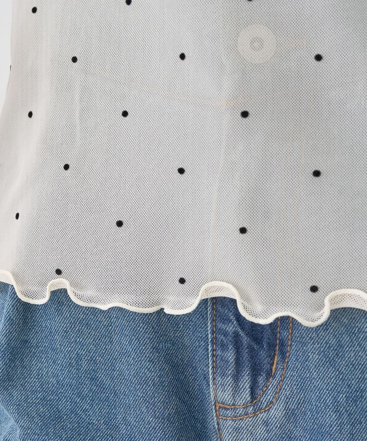 earth music&ecology「フロッキードットメロープルオーバー」|Tシャツ・カットソー|