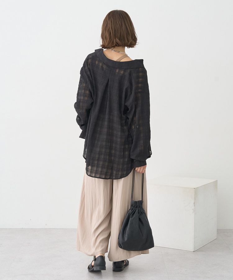 earth music&ecology「シャドーチェックシャツ」|シャツ・ブラウス|