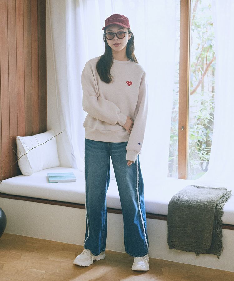 earth music&ecology「Chaｍpion&times;emaeポンチハートスウェット」|スウェット・ジャージ|