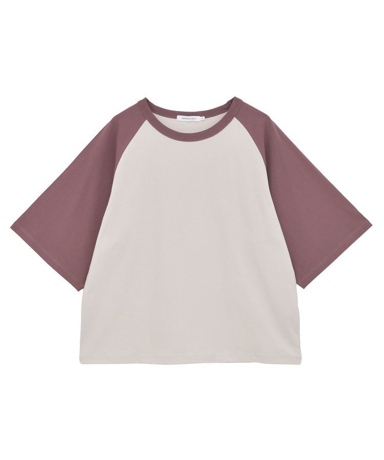AMERICAN HOLIC「ラグラン配色7分袖プルオーバー」|Tシャツ・カットソー|