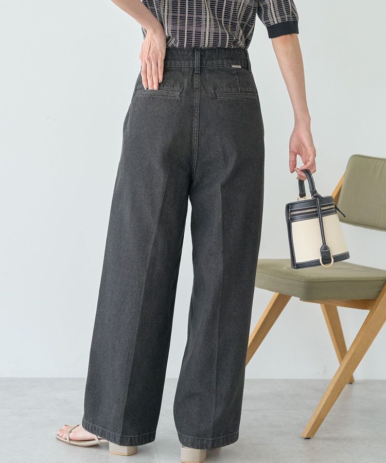 AMERICAN HOLIC「タックワイドデニム」|デニム|