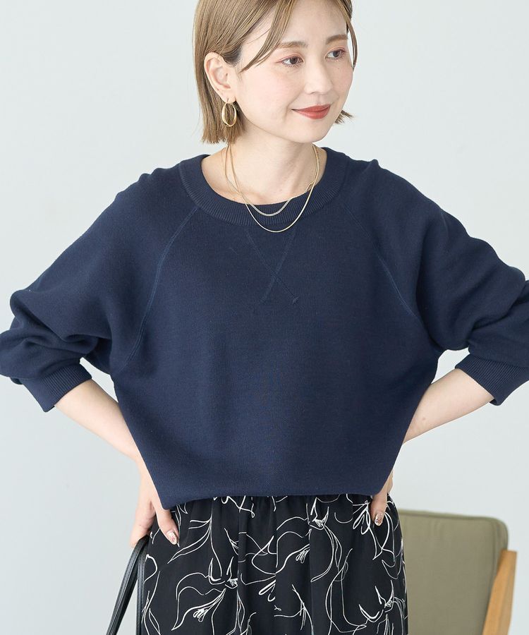 AMERICAN HOLIC「ソフトコットンスウェットライクニットトップス」|ニット・セーター|