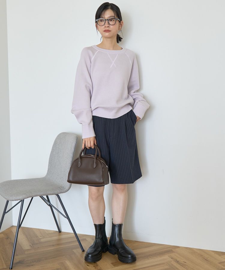 AMERICAN HOLIC「ソフトコットンスウェットライクニットトップス」|ニット・セーター|