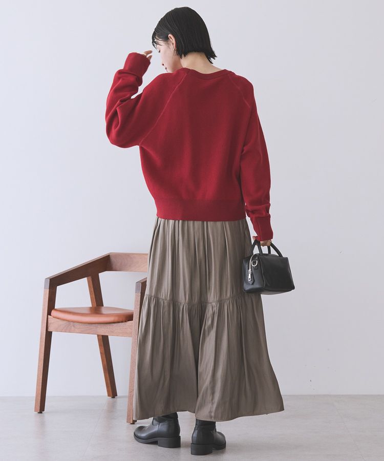 AMERICAN HOLIC「ソフトコットンスウェットライクニットトップス」|ニット・セーター|