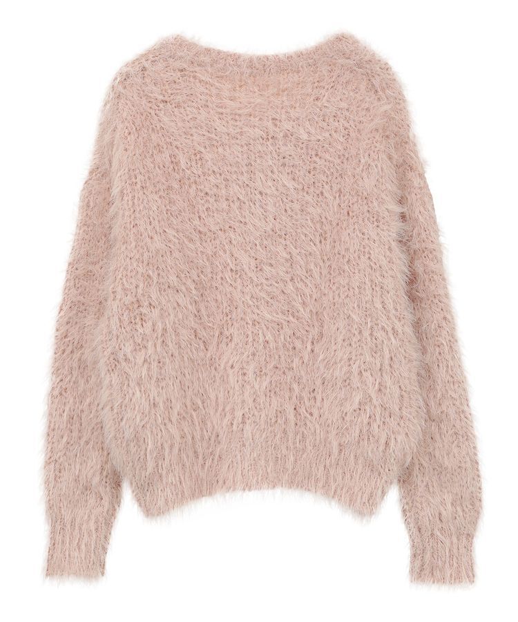 AMERICAN HOLIC「シャギーニットクルーネックカーディガン」|カーディガン|