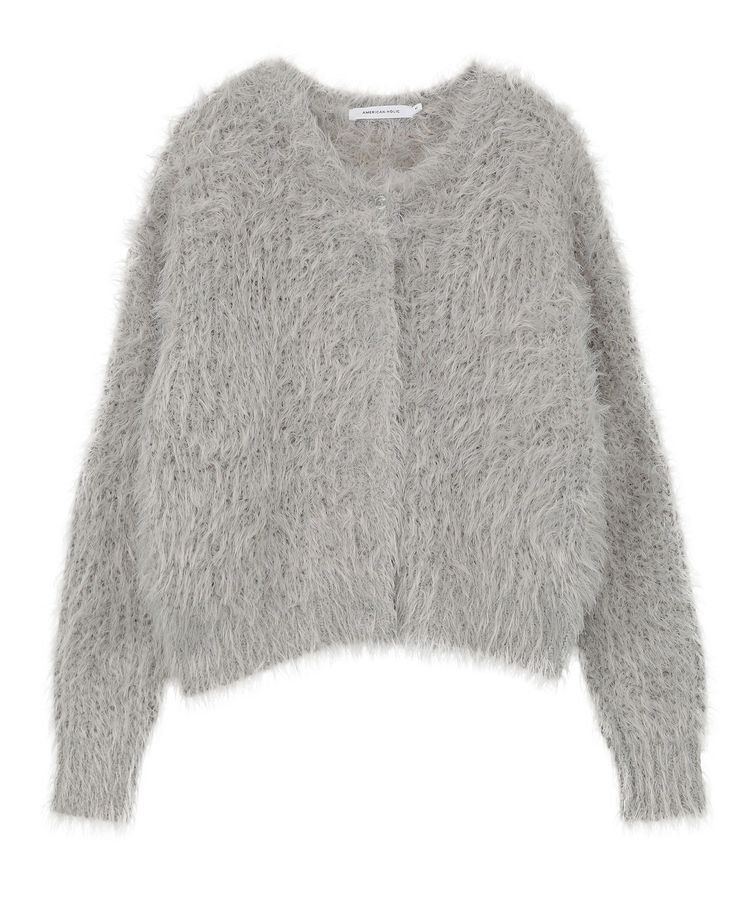 AMERICAN HOLIC「シャギーニットクルーネックカーディガン」|カーディガン|