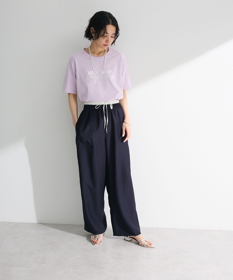 Green Parks「箔プリントフェミニンロゴTシャツ」|Tシャツ・カットソー|