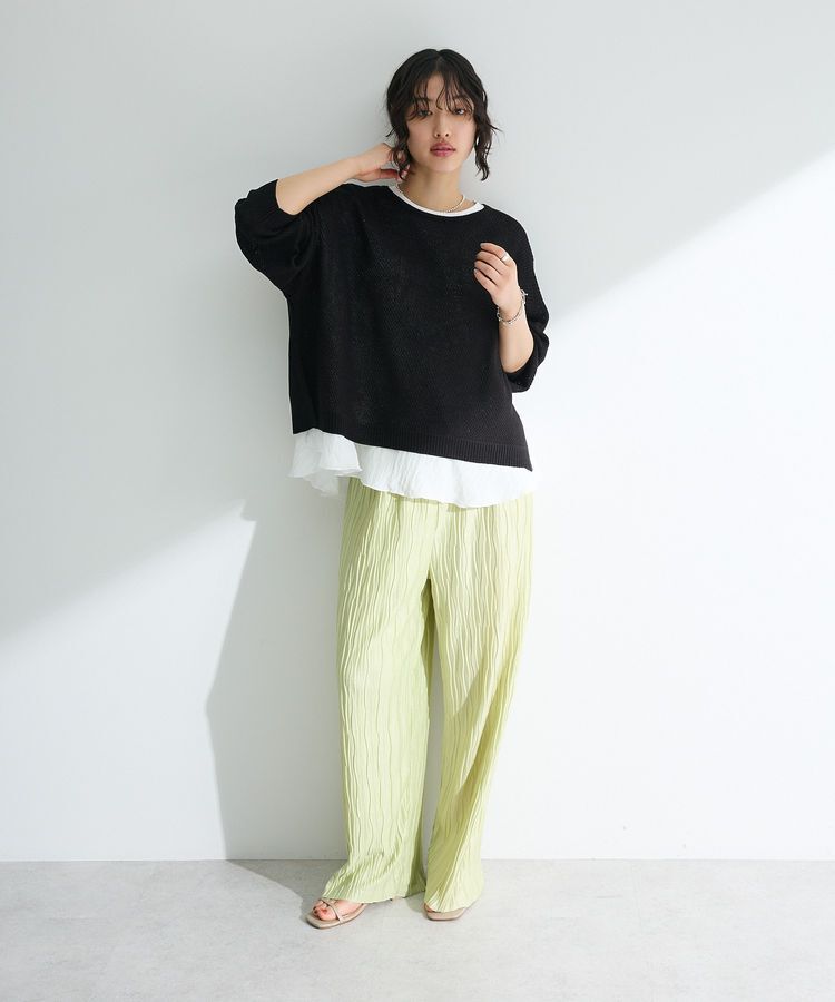 Green Parks「サテンティアードドッキングプルオーバー」|Tシャツ・カットソー|