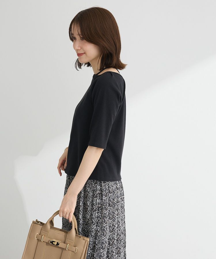 Green Parks「5分袖テレコリブプルオーバー」|Tシャツ・カットソー|