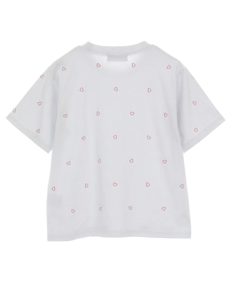 Green Parks「・DOUBLE FLAGS ハート総柄刺繍TEE」|Tシャツ・カットソー|