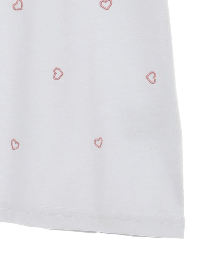 Green Parks「・DOUBLE FLAGS ハート総柄刺繍TEE」|Tシャツ・カットソー|