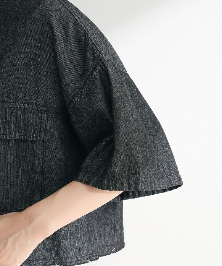 Green Parks「・ELENCARE DUE デニムショートシャツ」|シャツ・ブラウス|