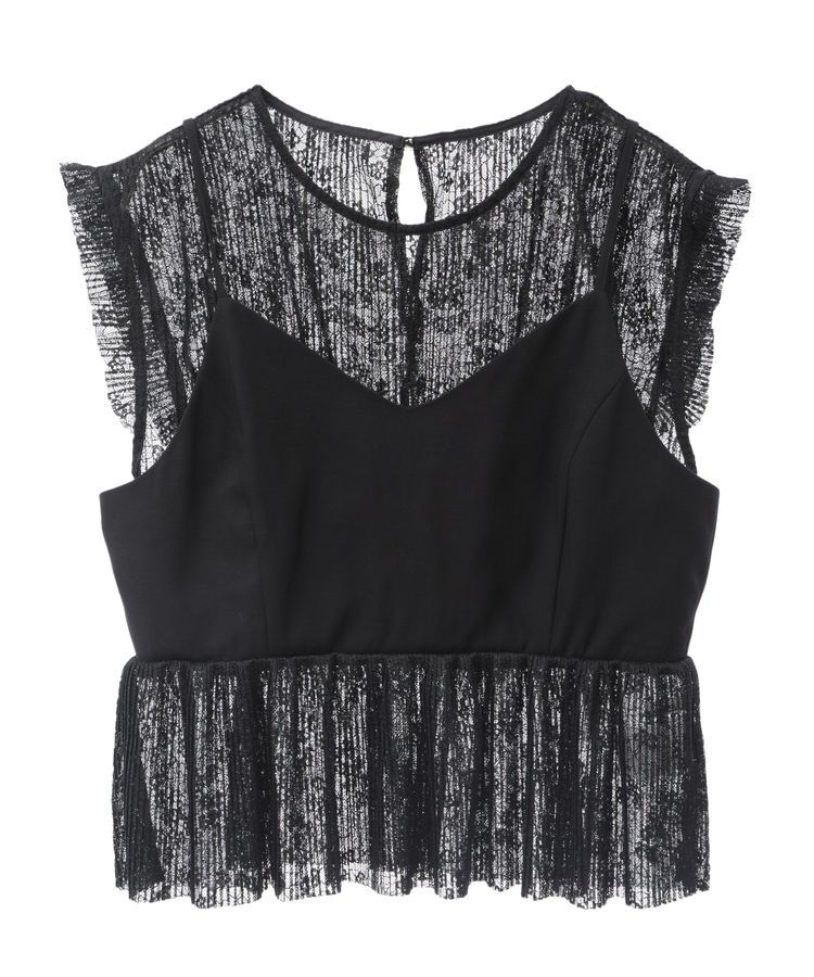 Green Parks「・ELENCARE DUE ドッキングレースブラウス」|シャツ・ブラウス|