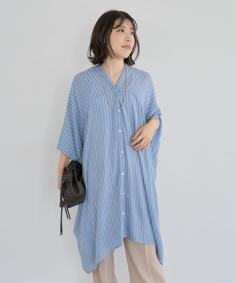 Green Parks「レーヨンクレープチュニック」|チュニック|