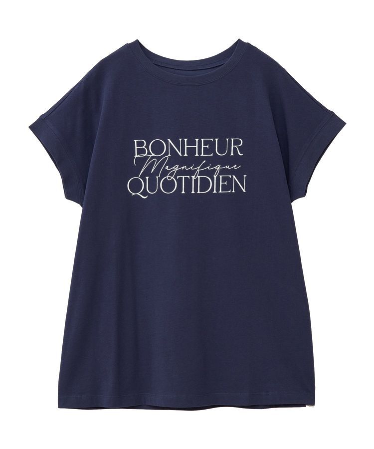 Green Parks「フレンチスリーブ筆記体ロゴチュニック」|チュニック|