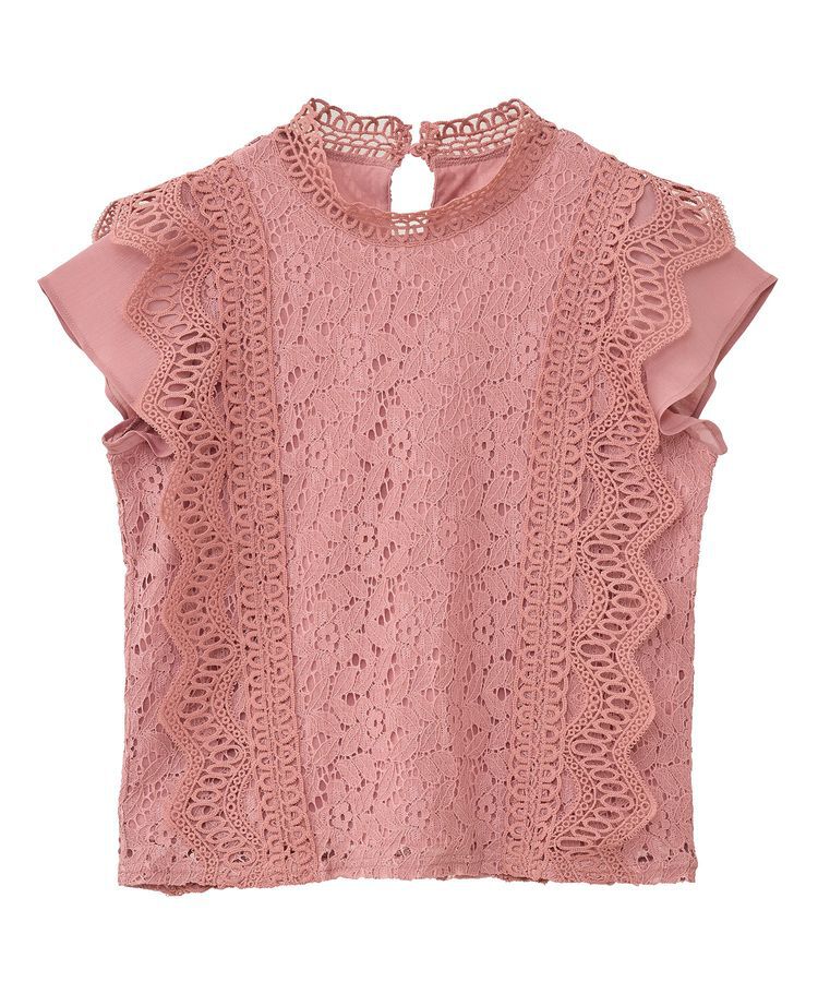 Green Parks「・Petit Fleur フレンチレーシーブラウス」|シャツ・ブラウス|