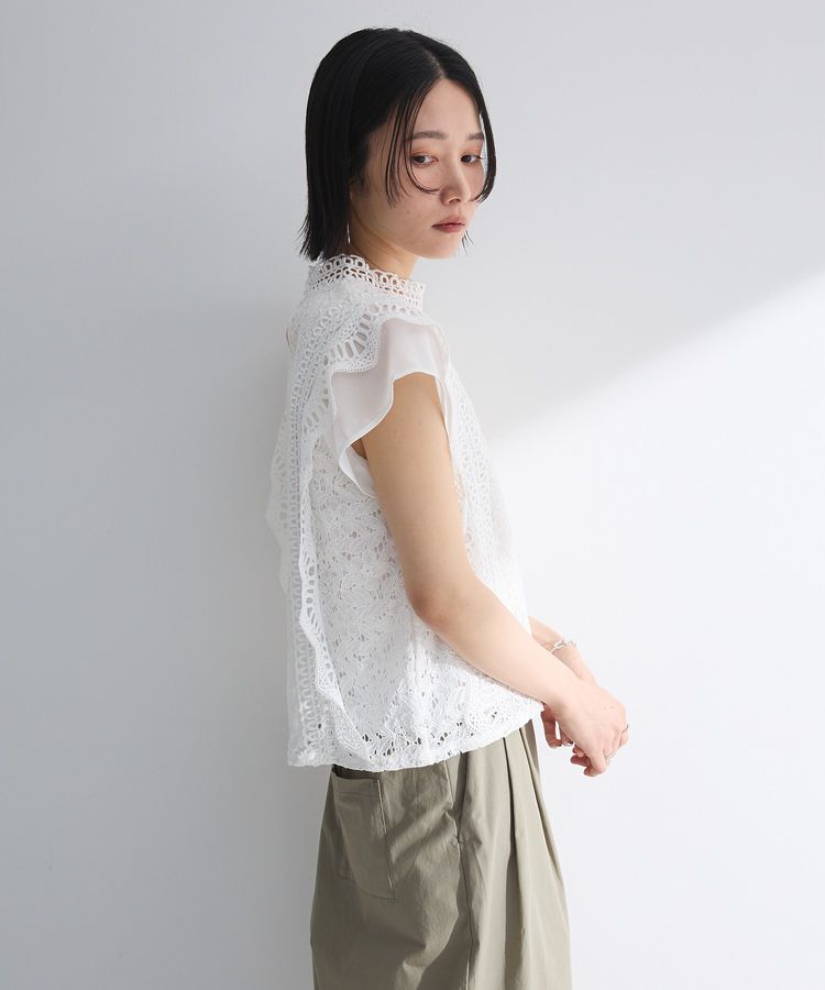 Green Parks「・Petit Fleur フレンチレーシーブラウス」|シャツ・ブラウス|