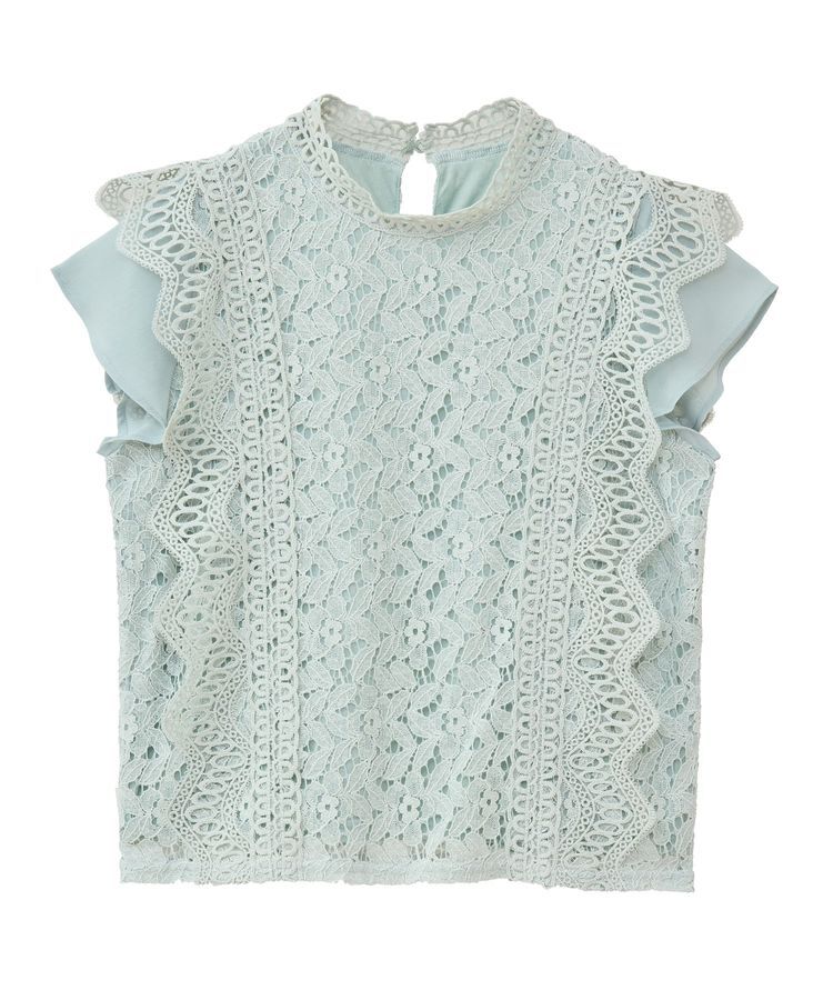Green Parks「・Petit Fleur フレンチレーシーブラウス」|シャツ・ブラウス|