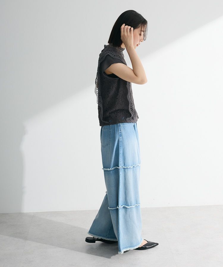 Green Parks「・Petit Fleur フレンチレーシーブラウス」|シャツ・ブラウス|