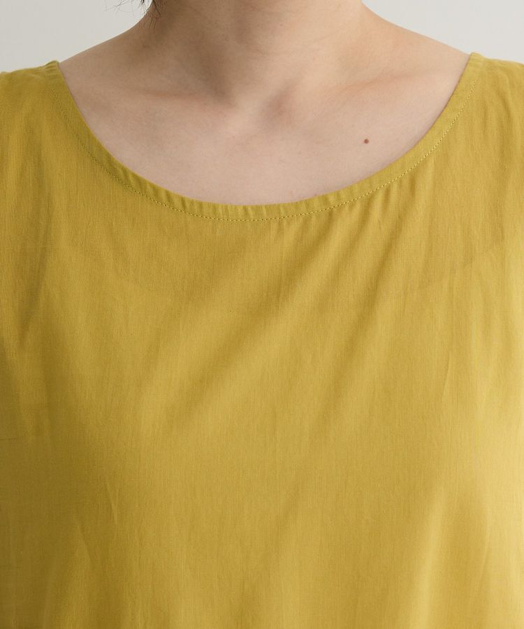 Green Parks「インド綿 SET2点 ギャザーシャツ+布帛インナー」|シャツ・ブラウス|