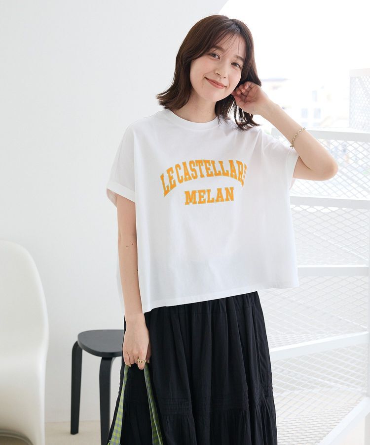Green Parks「袖折り返しカレッジTシャツ」|Tシャツ・カットソー|
