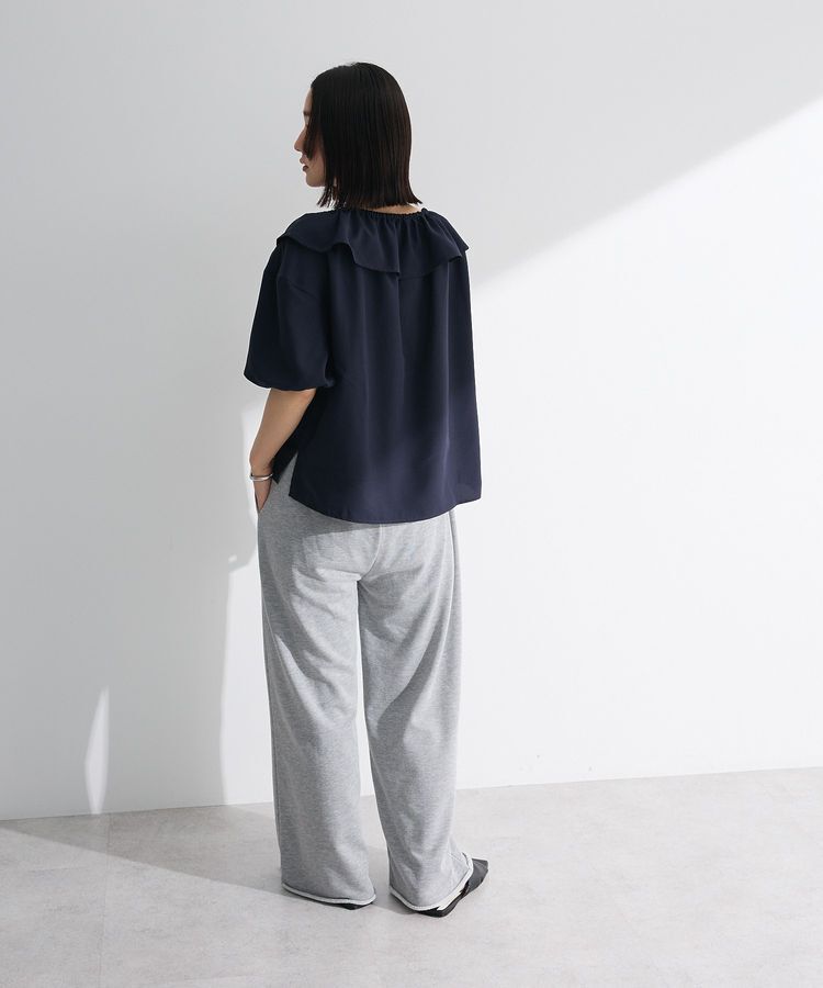 Green Parks「2way フリルショートスリーブブラウス」|シャツ・ブラウス|