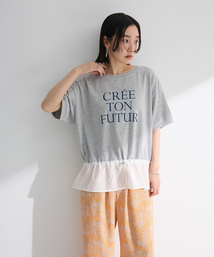 Green Parks「ウエストドロストドッキングロゴプルオーバー」|Tシャツ・カットソー|