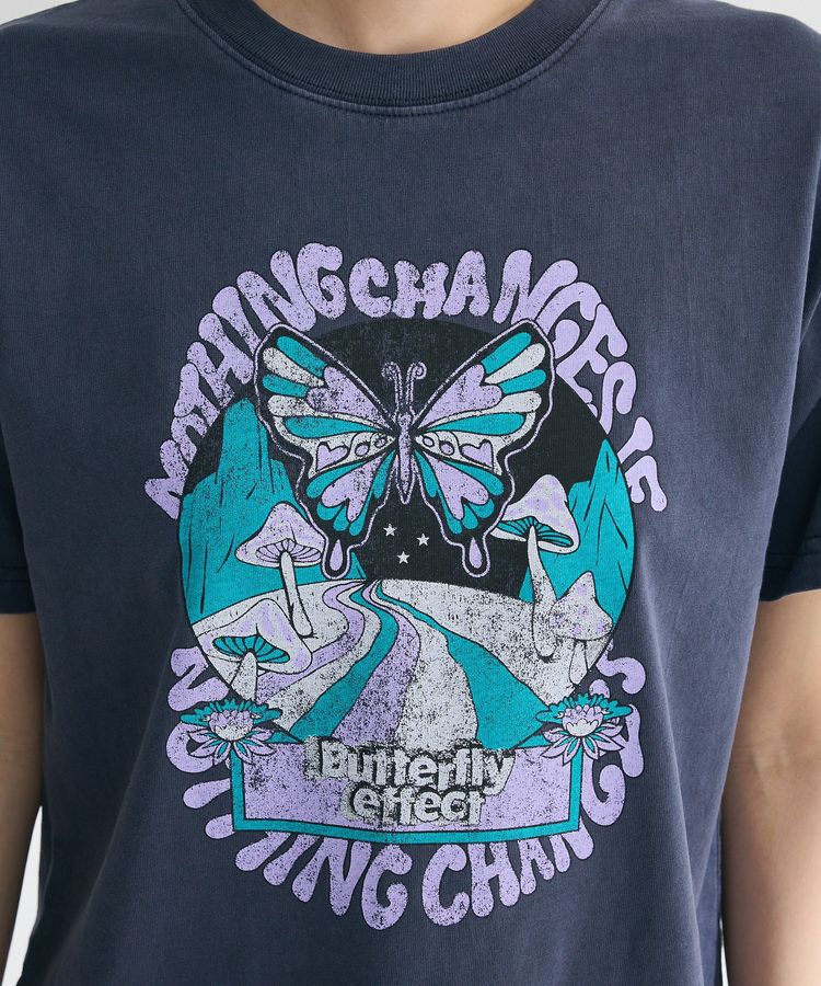 Green Parks「・DOUBLE FLAGS ヴィンテージライクプリントT」|Tシャツ・カットソー|