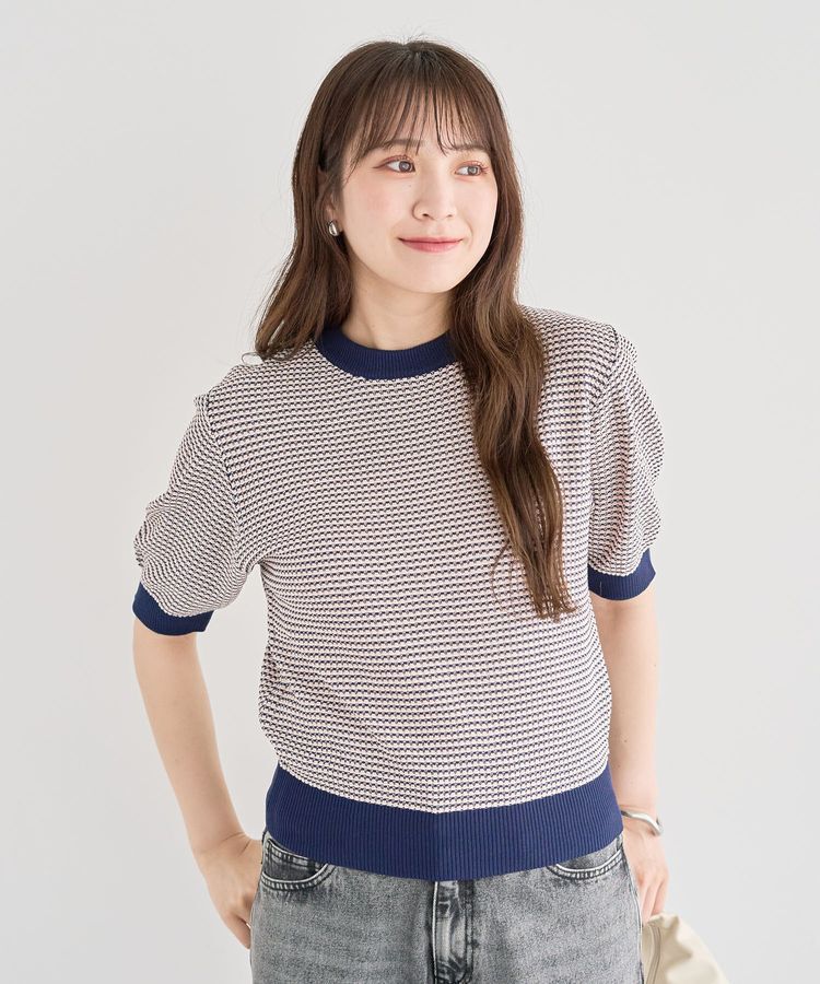 Green Parks「・swing by マルチカラージャカードニット」|Tシャツ・カットソー|