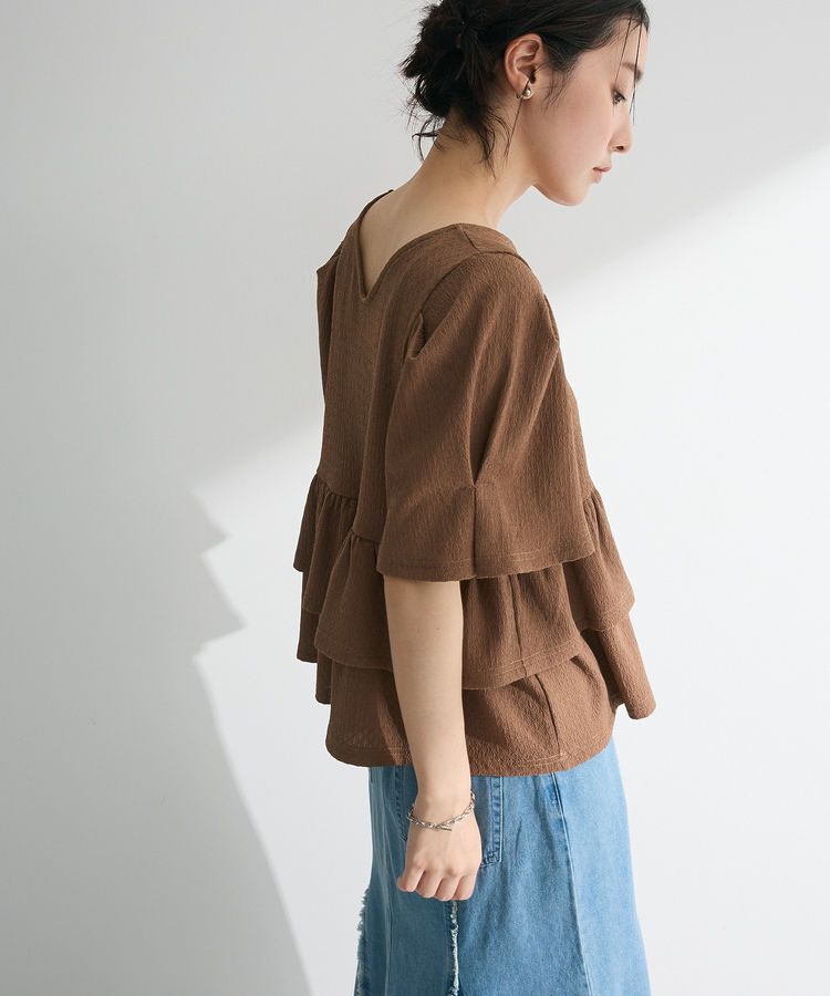 Green Parks「・PetitFleur 2wayダイヤ柄プルオーバー」|Tシャツ・カットソー|