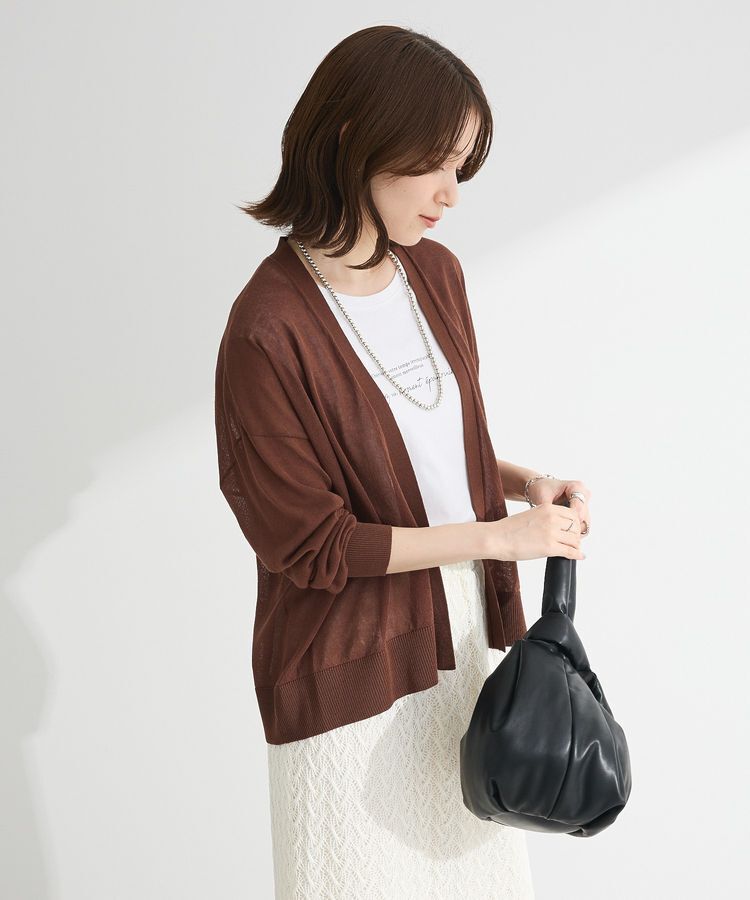 Green Parks「【WEB限定】接触冷感ゆったりカーディガン」|カーディガン|