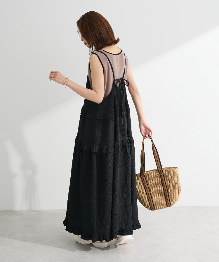 Green Parks「・Petit Fleur フリルティアードキャミワンピ」|ワンピース|