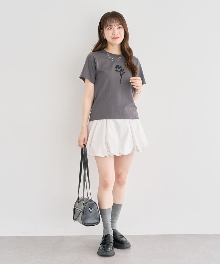 Green Parks「・DOUBLE FLAGS ローズチェーン刺繍TEE」|Tシャツ・カットソー|