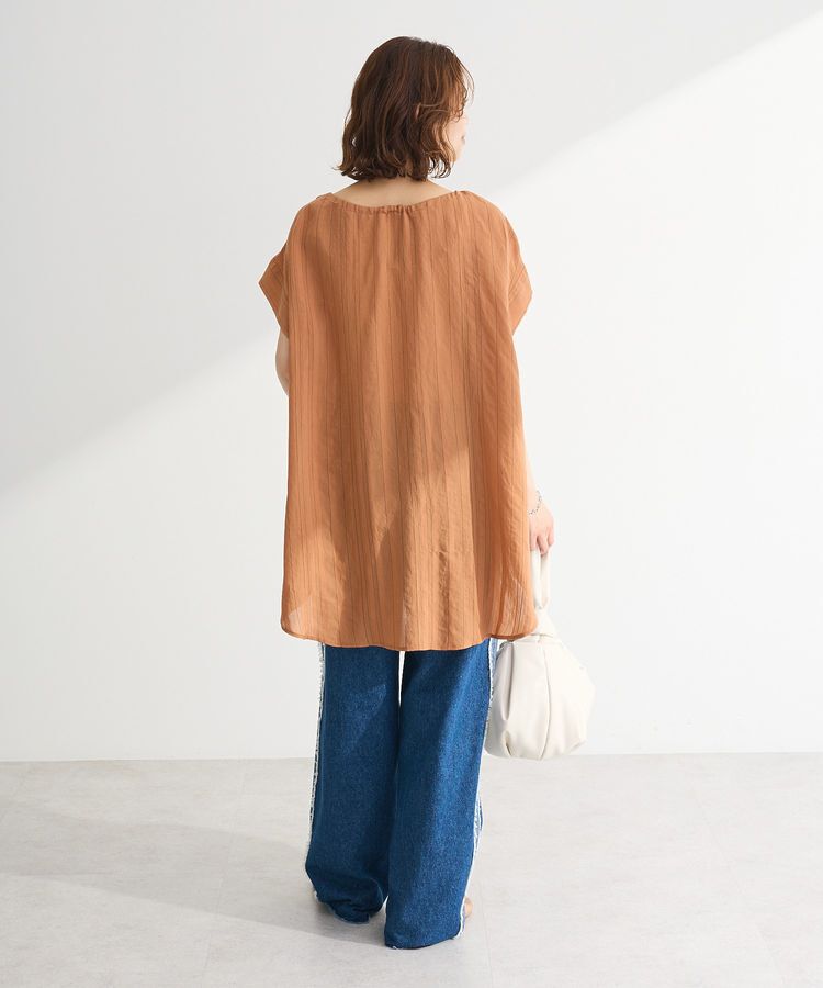 Green Parks「ドロストネックフレンチスリーブブラウス」|シャツ・ブラウス|