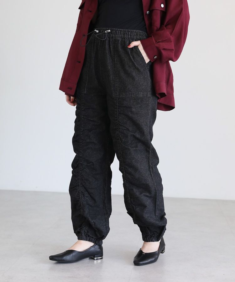 Green Parks「・SUGAR SPOON デニムギャザーパンツ」|デニム|