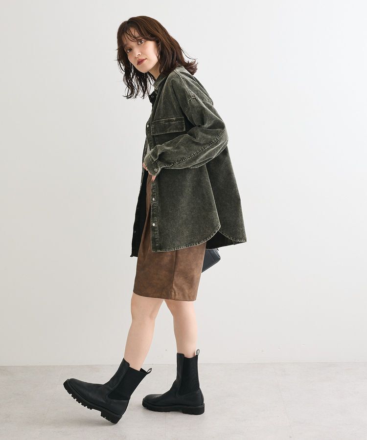 Green Parks「・ELENCARE DUE ケミカルコーデュロイシャツ」|シャツ・ブラウス|