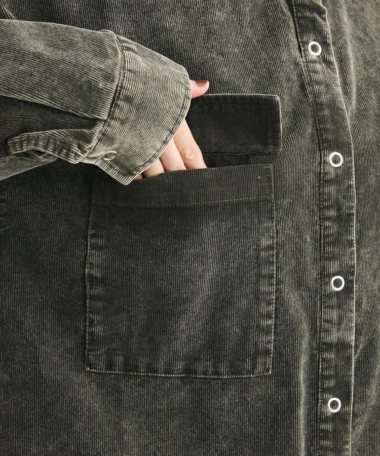 Green Parks「・ELENCARE DUE ケミカルコーデュロイシャツ」|シャツ・ブラウス|