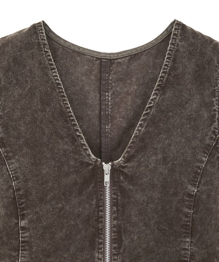 Green Parks「・ELENCARE DUE ケミカルコーデュロイベスト」|ベスト・ジレ|