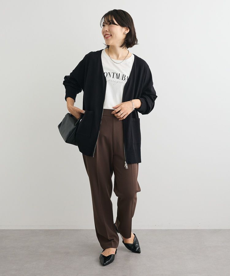 Green Parks「アンチピリングゆるzipカーディガン」|カーディガン|