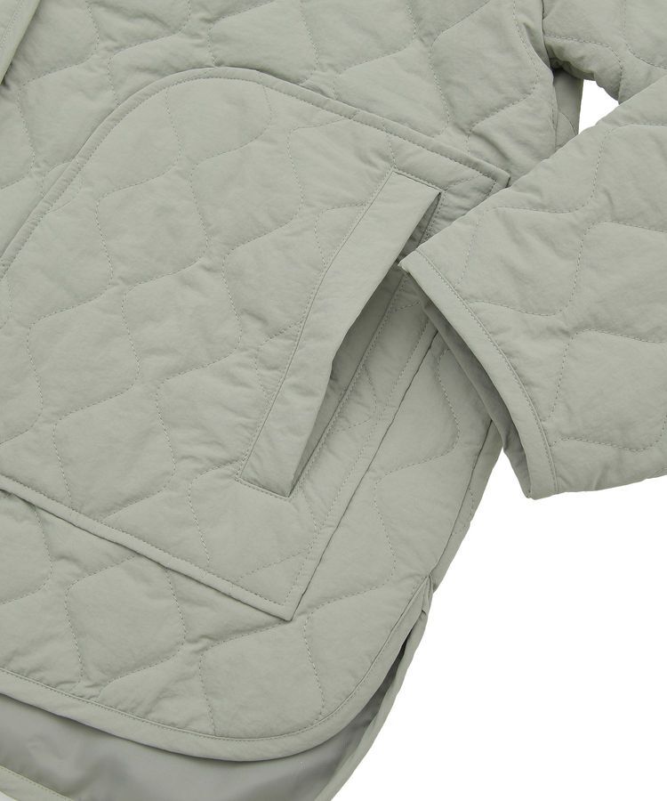 Green Parks「2WAYニットフードキルティングブルゾン」|ブルゾン・スタジャン|