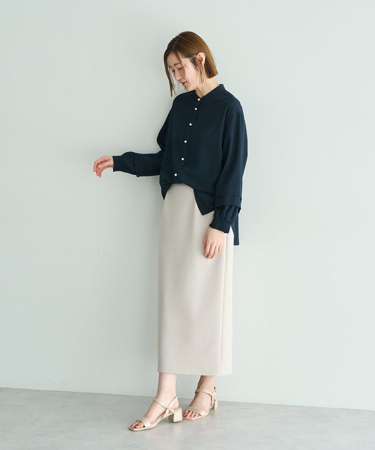 YECCA VECCA「ダンボールニットナロースカート」|タイト|